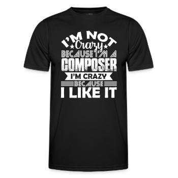 Composer Love Being A Composer - Men's Functional T-Shirt - black - Front - AI Model Male 178 dark (178cm)