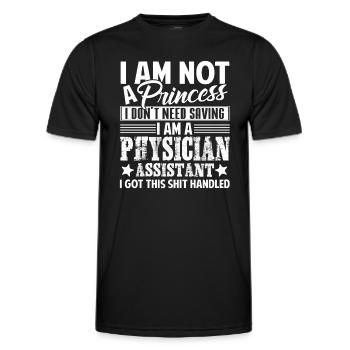 Physician Assistant Proud Physician Assistant - Men's Functional T-Shirt - black - Front - AI Model Male 178 dark (178cm)