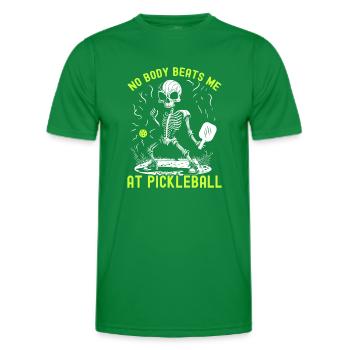 Spooky Pickleball Halloween Skeleton - T-shirt sport Homme - vert - Devant - AI Model Male 178 dark (178cm)