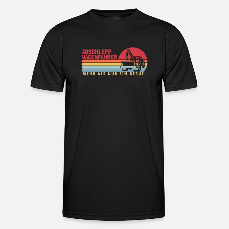 Abschleppwagenfahrer mehr als ein Beruf - Männer Funktions-T-Shirt - Schwarz