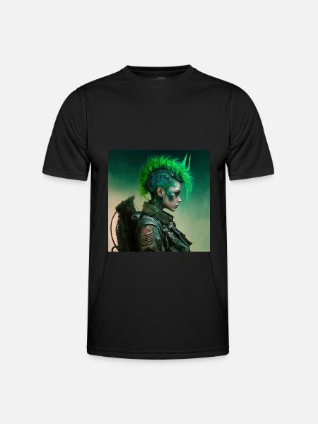Mädchen aus der Zukunft - Männer Funktions-T-Shirt - Schwarz