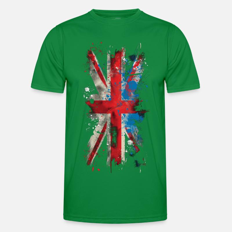 Grunge Union Jack Men's Functional T-Shirt