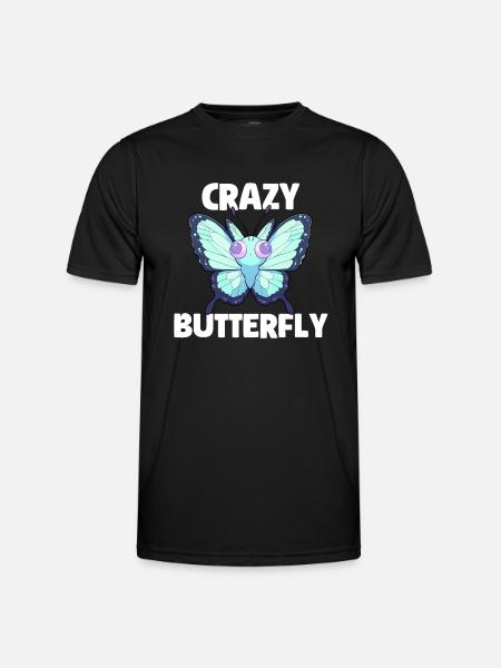 Crazy Butterfly - Men's Functional T-Shirt - black