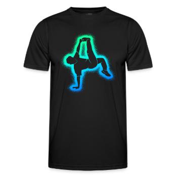 Breakdance Breakdancer Danse Garçons Breakdancer - T-shirt sport Homme - noir - Devant - AI Model Male 178 dark (178cm)