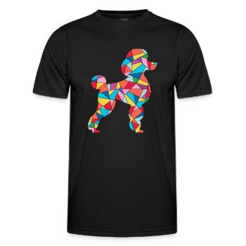 Pudel Liebhaber Hunde Liebhaber Mädchen Hund Pudel - Männer Funktions-T-Shirt - Schwarz - Vorne - AI Model Male 178 dark (178cm)