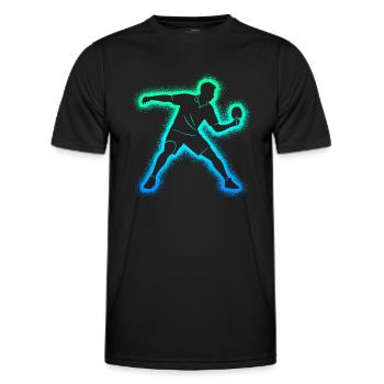 Tischtennisspieler Jungen Tischtennis Spieler - Männer Funktions-T-Shirt - Schwarz - Vorne - AI Model Male 178 dark (178cm)