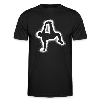 Breakdance Breakdancer Danse Enfants Breakdancer - T-shirt sport Homme - noir - Devant - AI Model Male 178 dark (178cm)