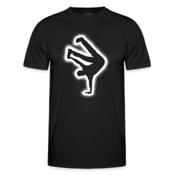 Breakdance Danse Breakdancer Enfants Breakdancer - T-shirt sport Homme - noir - Devant - AI Model Male 178 dark (178cm)