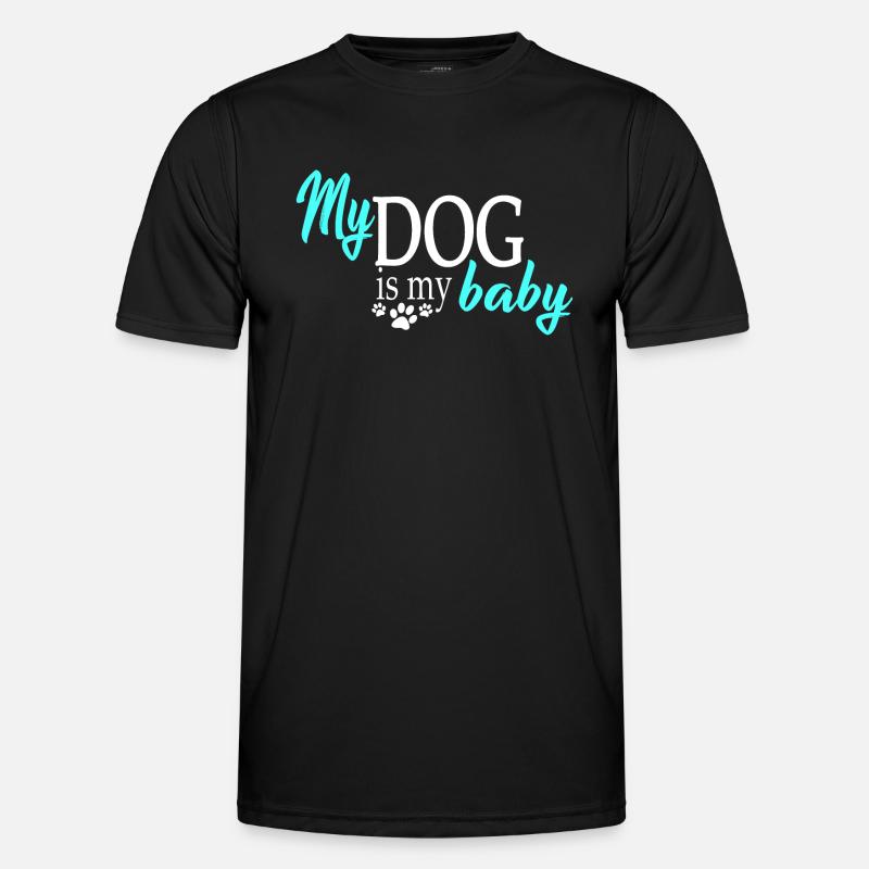 Hund Hunde - Männer Funktions-T-Shirt - Schwarz