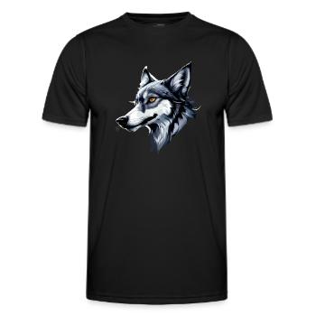 Grey Wolf - Men's Functional T-Shirt - black - Front - AI Model Male 178 dark (178cm)