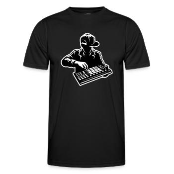 Hip Hop Beatmaker (Schlaganfall) - Männer Funktions-T-Shirt - Schwarz - Vorne - AI Model Male 178 dark (178cm)