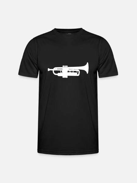 Trumpet White - Men's Functional T-Shirt - black