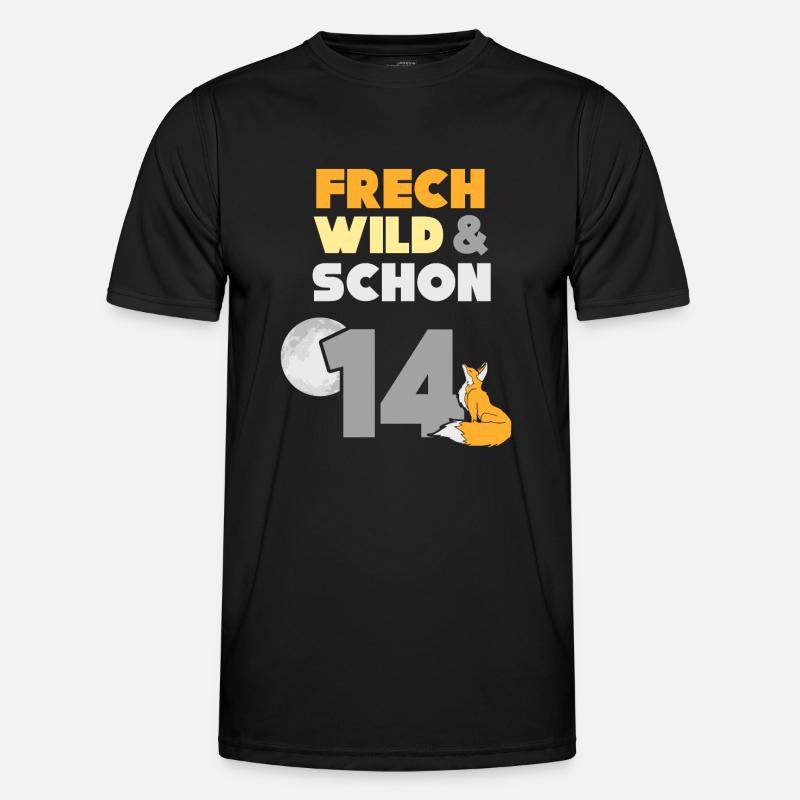 14 Jahre Geburtstag Junge Mädchen Fuchs Männer Funktions-T-Shirt
