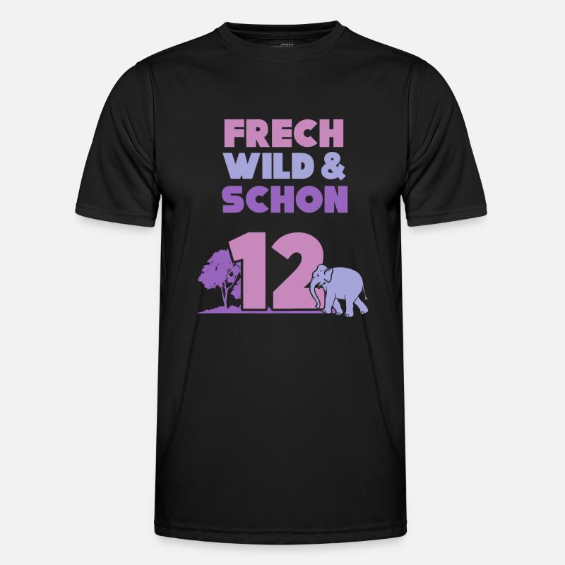 12 Jahre Geburtstag Junge Mädchen Elefant Männer Funktions-T-Shirt