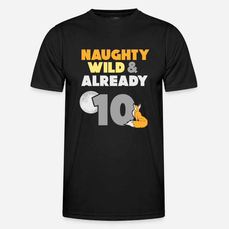 10 Jahre Geburtstag Junge Mädchen Fuchs Männer Funktions-T-Shirt