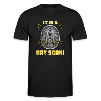 It Is a CAT SCAN - Männer Funktions-T-Shirt - Schwarz - Vorne - AI Model Male 178 dark (178cm)