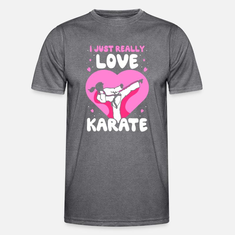 I just really love Karate Männer Funktions-T-Shirt