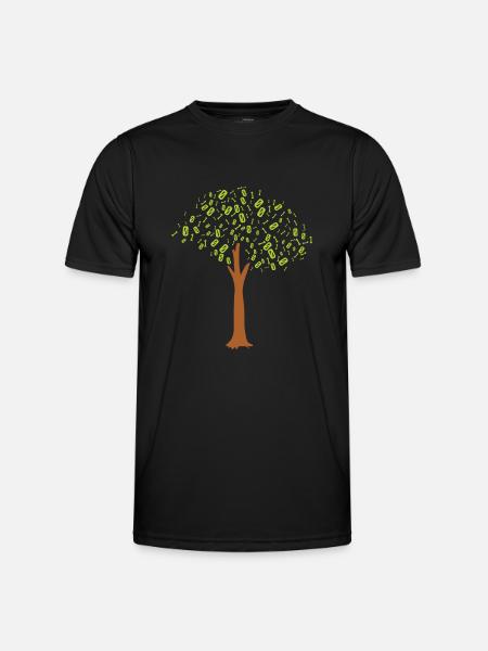 Binary Tree Admin Hacker Coder Programmierer - Männer Funktions-T-Shirt - Schwarz