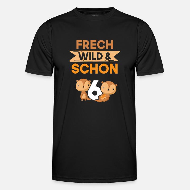 6 Jahre Geburtstag Junge Mädchen Otter Männer Funktions-T-Shirt