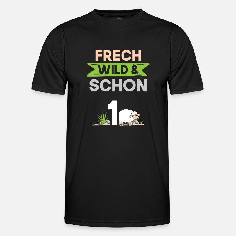 Geschenk 1 Jahr Geburtstag Schaf Männer Funktions-T-Shirt