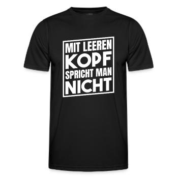 Negativ getest auf Gedult - Männer Funktions-T-Shirt - Schwarz - Vorne - AI Model Male 178 dark (178cm)
