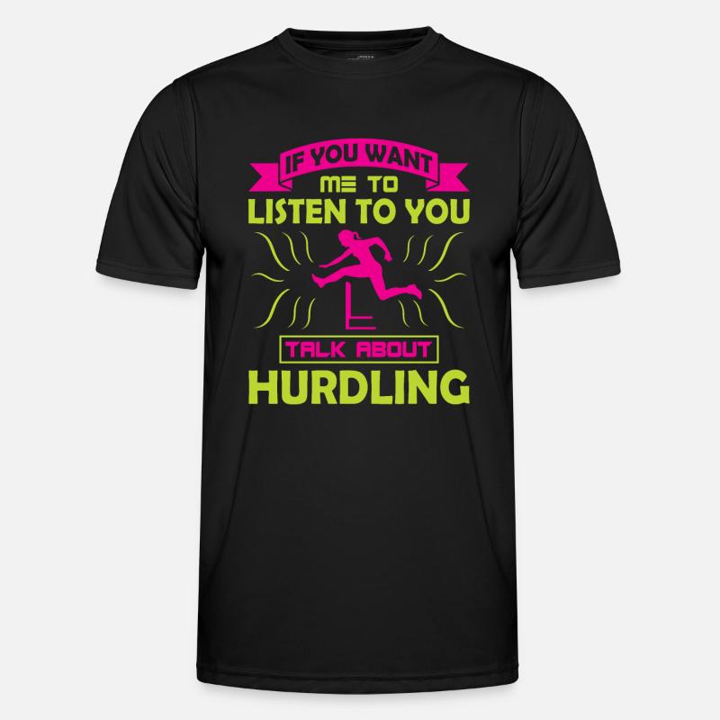 talk about Hurdling Männer Funktions-T-Shirt
