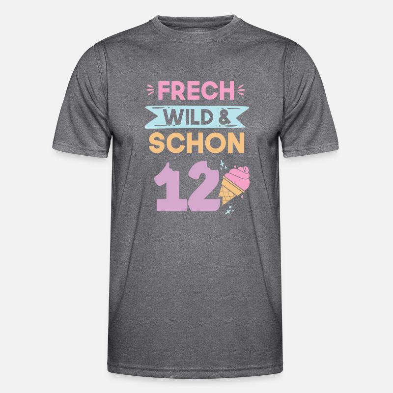12 Jahre Geburtstag Junge Mädchen Eis essen Männer Funktions-T-Shirt