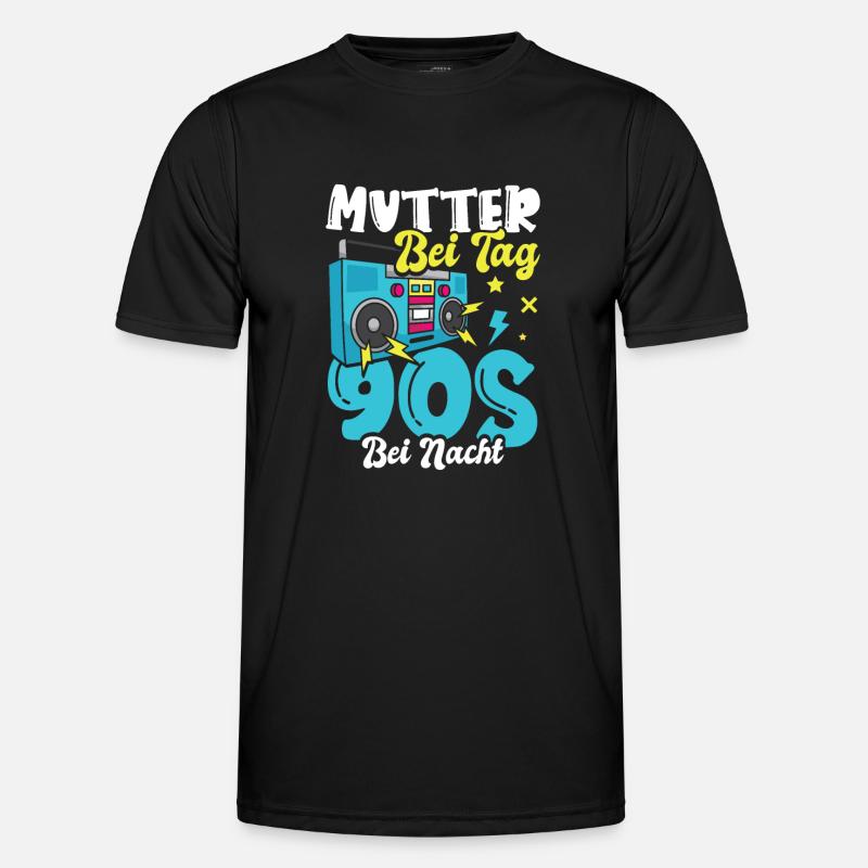 Mutter bei Tag 90s bei Nacht Männer Funktions-T-Shirt