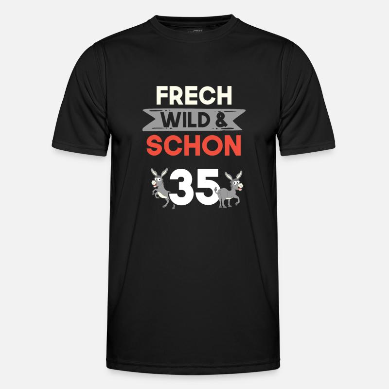 Geschenk 35 Jahre Geburtstag Esel Männer Funktions-T-Shirt
