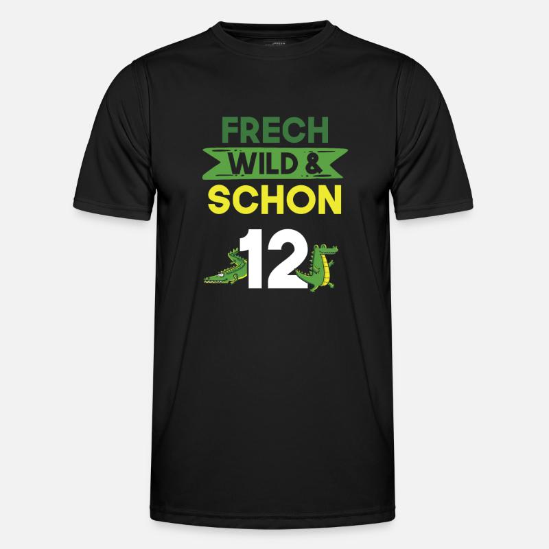 12 Jahre Geburtstag Junge Mädchen Krokodil Männer Funktions-T-Shirt