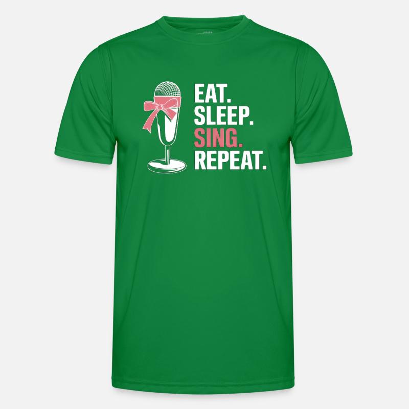 Manger Dormir Chanter Répéter T-shirt sport Homme