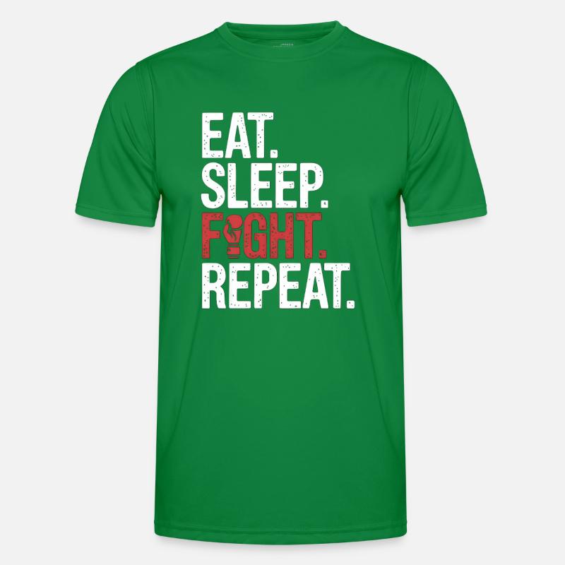 Manger Dormir Combattre Répéter T-shirt sport Homme