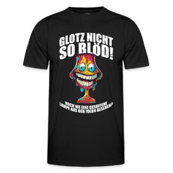 Besoffene Lampe aus den 70ern Lustiges - Männer Funktions-T-Shirt - Schwarz - Vorne - AI Model Male 178 dark (178cm)