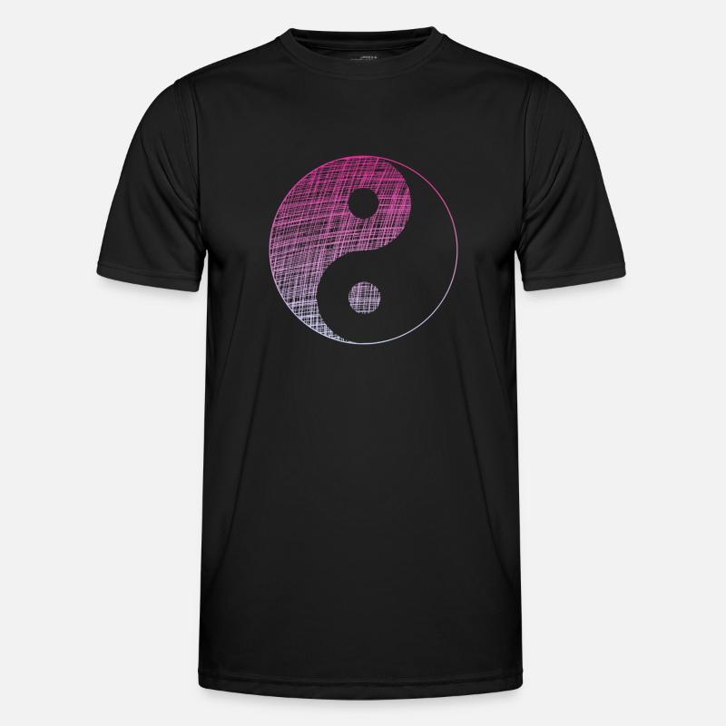 yin yang Männer Funktions-T-Shirt