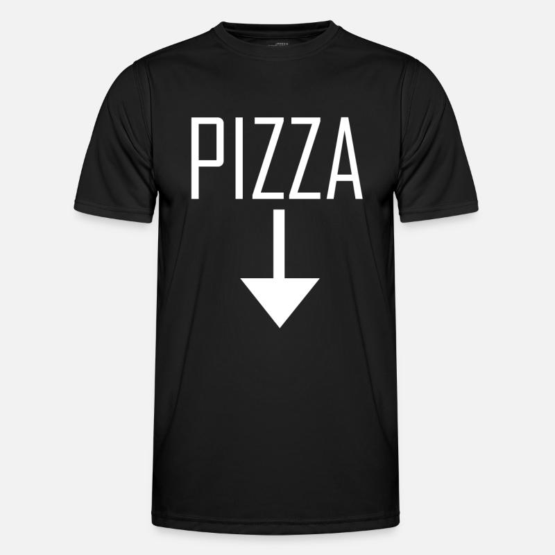 pizza - Men's Functional T-Shirt - black