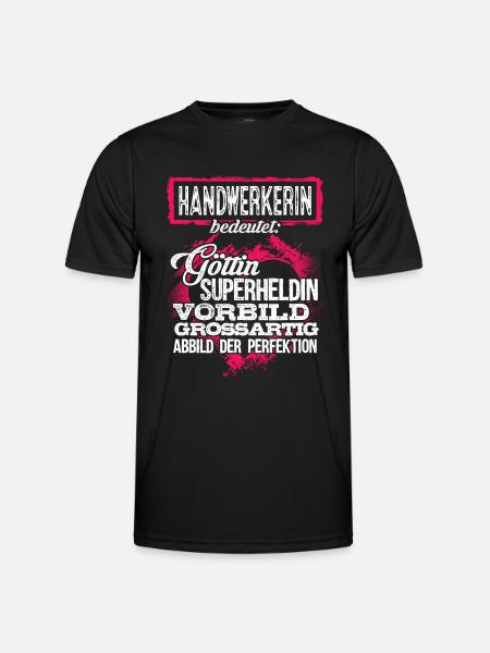 HANDWERKERIN - duden - Männer Funktions-T-Shirt - Schwarz