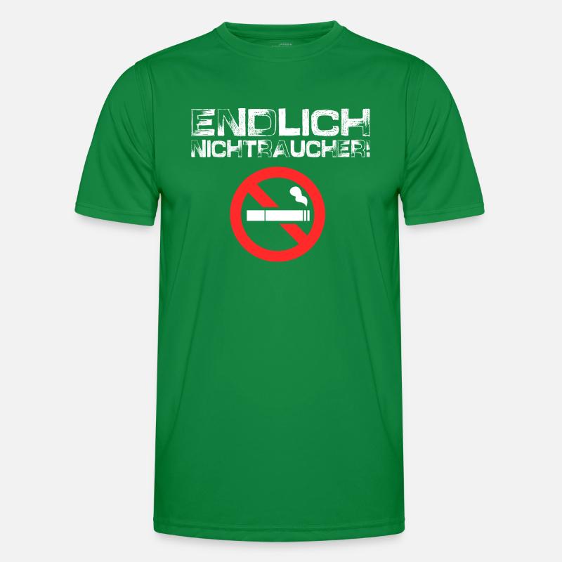 Endlich Nichtraucher Männer Funktions-T-Shirt