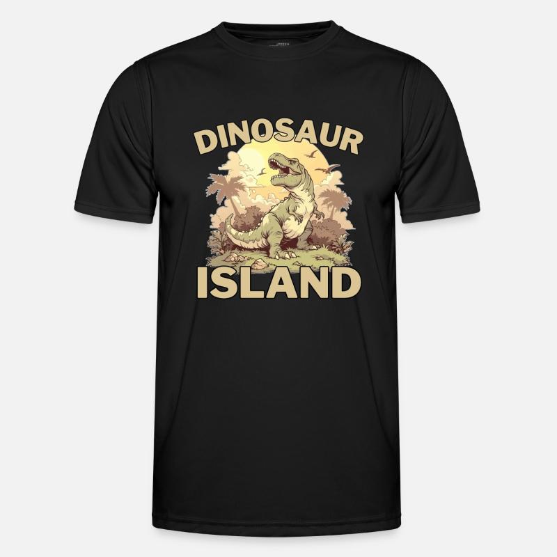 Dinosaur Island Männer Funktions-T-Shirt