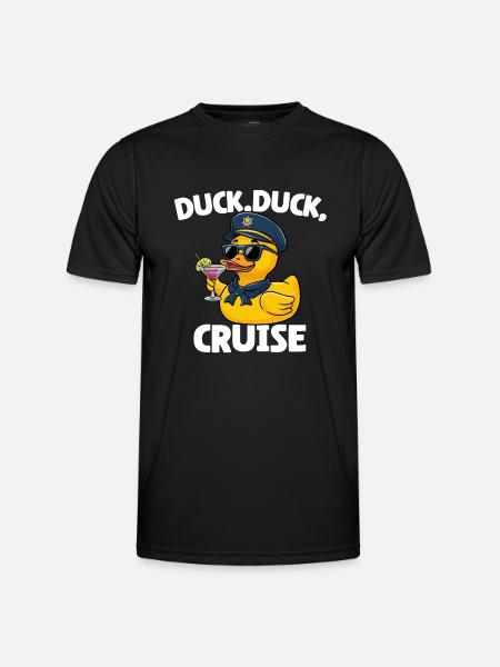 Duck Duck Cruise - Men's Functional T-Shirt - black