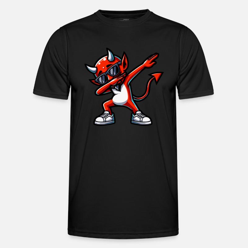 Dabbing Devil Männer Funktions-T-Shirt