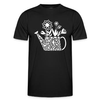Garden Florist Gardener Ladies Gardener - Men's Functional T-Shirt - black - Front - AI Model Male 178 dark (178cm)