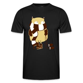 Frostii Monster - Männer Funktions-T-Shirt - Schwarz - Vorne - AI Model Male 178 dark (178cm)
