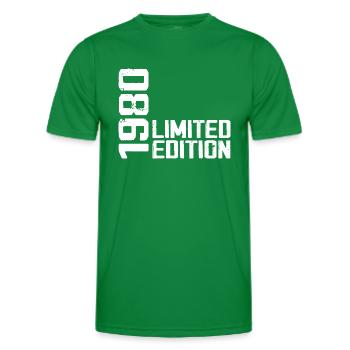 Legendary since 1980 Birthday Gift 1980 - Men's Functional T-Shirt - kelly green - Front - AI Model Male 178 dark (178cm)