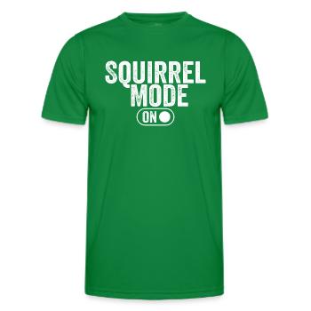 Squirrel mode on - Men's Functional T-Shirt - kelly green - Front - AI Model Male 178 dark (178cm)
