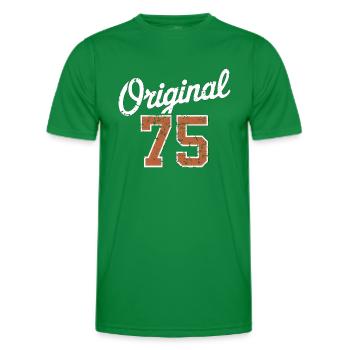 Original 75 - 50 Years Birthday - Men's Functional T-Shirt - kelly green - Front - AI Model Male 178 dark (178cm)