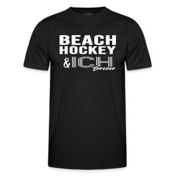 Hockey de plage Hockey de plage - T-shirt sport Homme - noir - Devant - AI Model Male 178 dark (178cm)