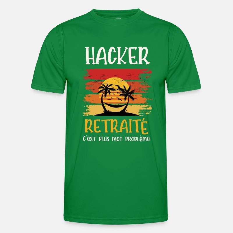 hacker retraité T-shirt sport Homme