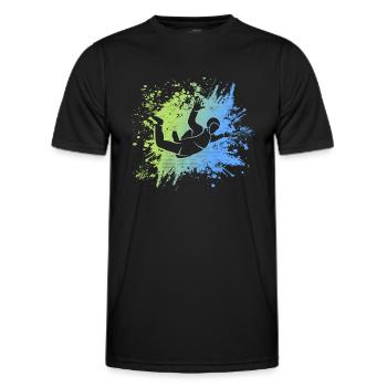 Parachutistes parachutistes - T-shirt sport Homme - noir - Devant - AI Model Male 178 dark (178cm)