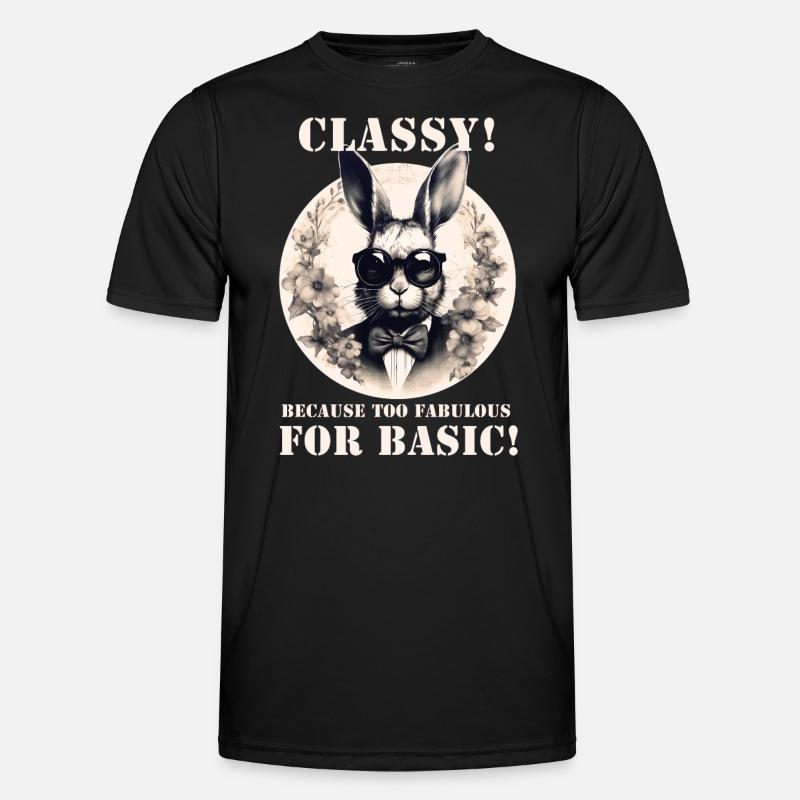 Cool Bunny - Men's Functional T-Shirt - black