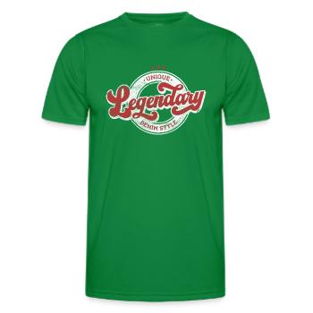 Unique legendary denim style vintage retro red - Men's Functional T-Shirt - kelly green - Front - AI Model Male 178 dark (178cm)